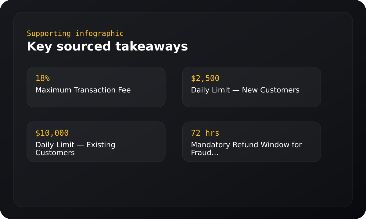 Infographic summarizing key sourced takeaways.